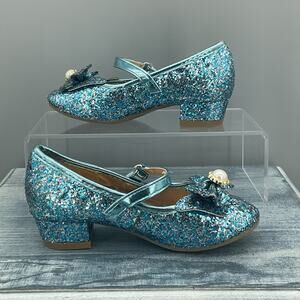 Dream Pairs Toddler Girls Dress Shoes Blue Size 9